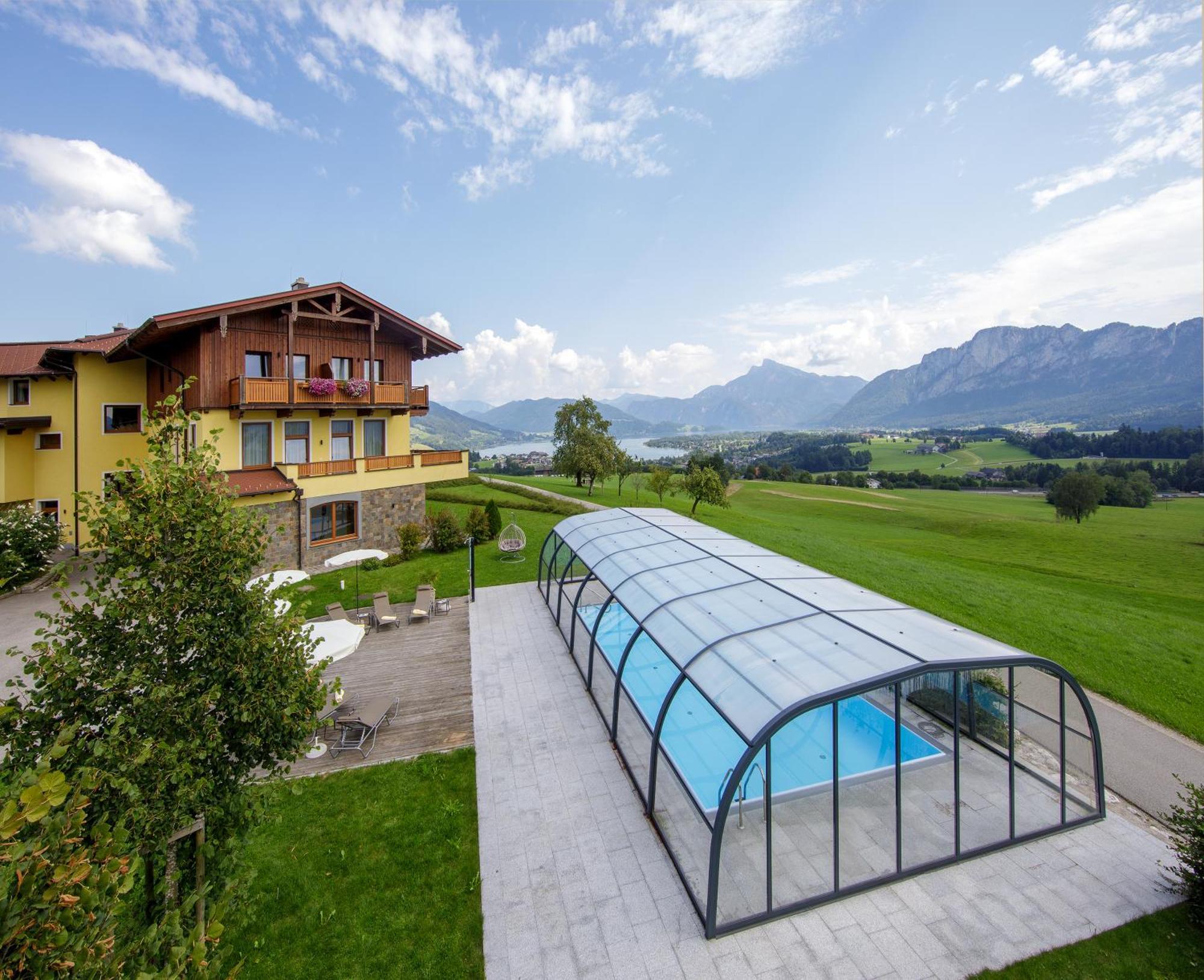 Panorama Hotel Gasthof Leidingerhof Mondsee Bagian luar foto